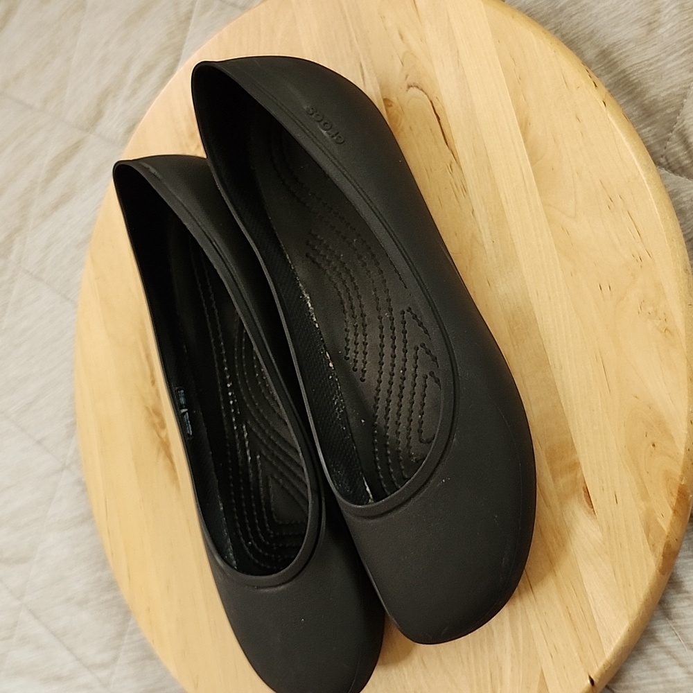 CROCS Women's Black Ballet Flats Womens 9